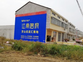 乐山农村墙体广告在不同形式上面展现的不同特色