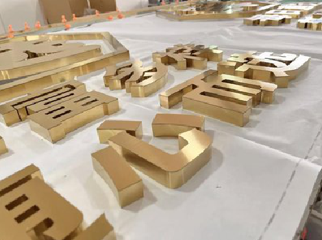 乐山拉丝不锈钢字的特点。